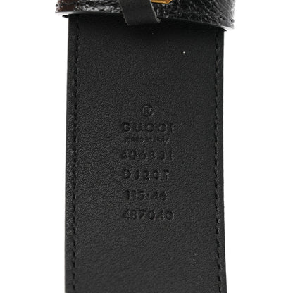 Gucci Textured Calfskin Double G 40mm Belt 115 46 Black 3 of 6