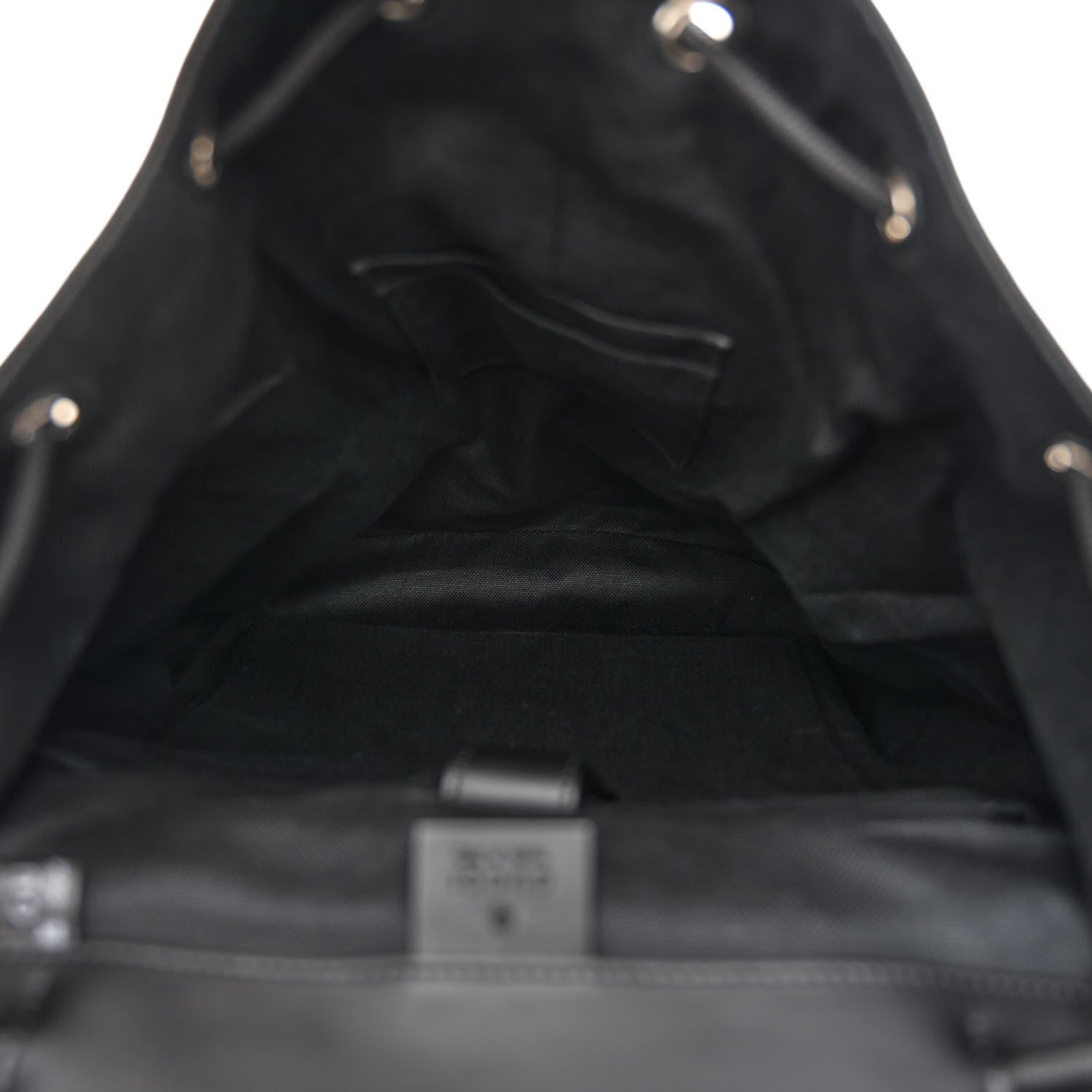 Gucci Soft GG Supreme Monogram Appia Calfskin Web Double Buckle Backpack Black 5 of 11