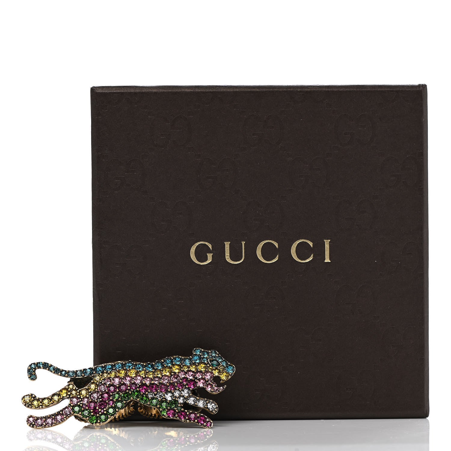 Gucci Crystal Tiger Multi-Finger Ring M Multicolor 8 of 8