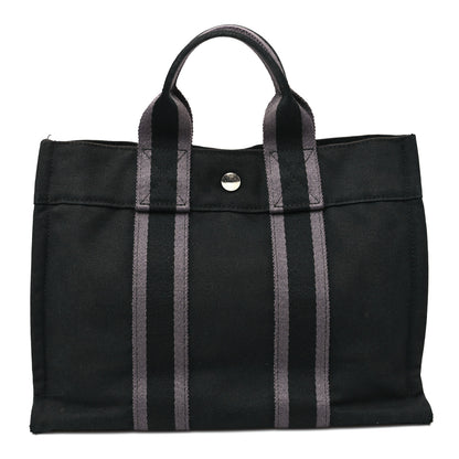 Hermes Canvas Tout Fourre PM Black 1 of 10