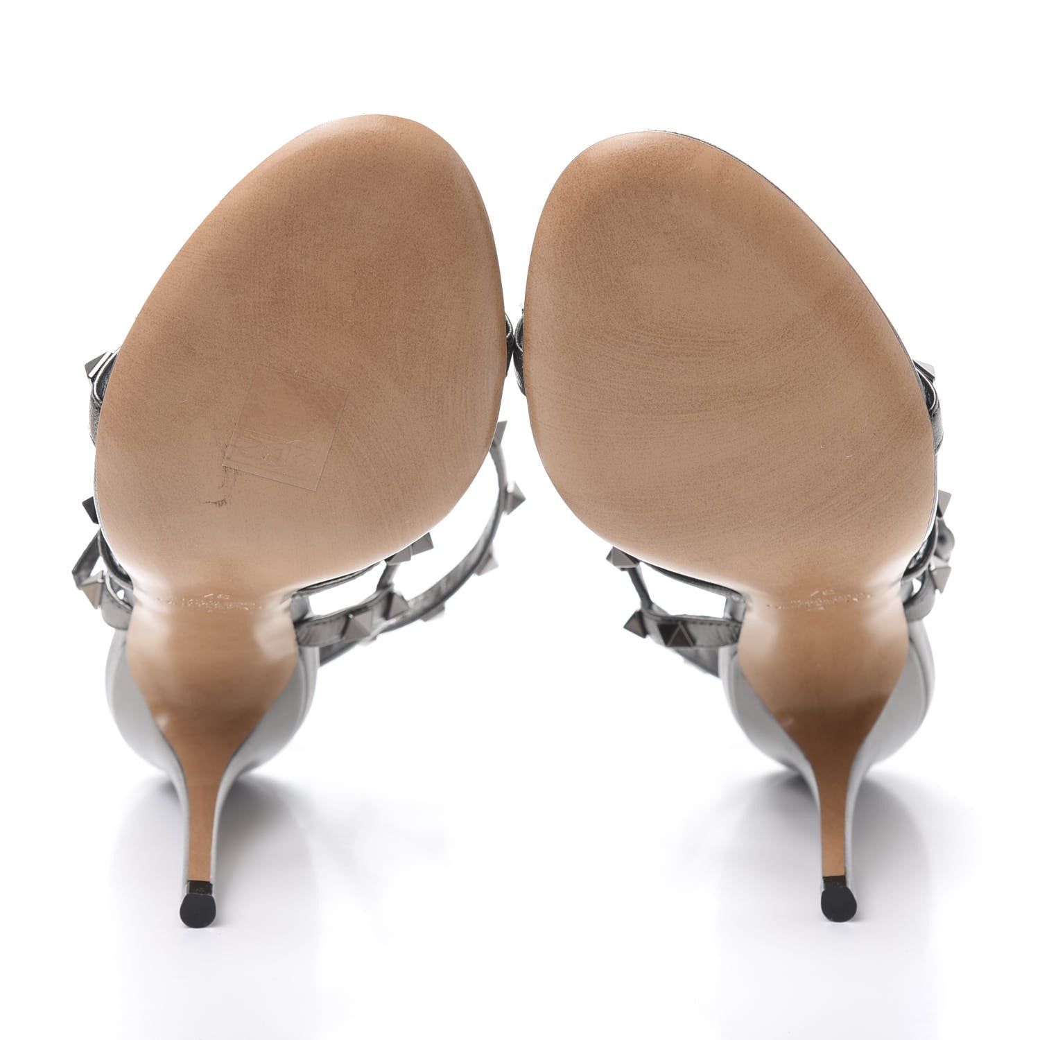 Valentino Garavani Metallic Nappa Rockstud Gladiator 105mm Sandals 37 Rutenio 5 of 8
