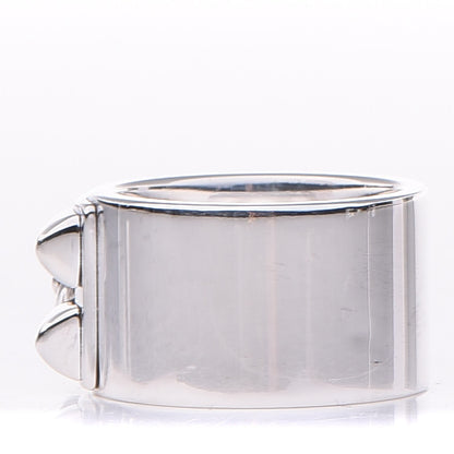 Hermes Sterling Silver Collier De Chien CDC Ring 51 5.75 3 of 6