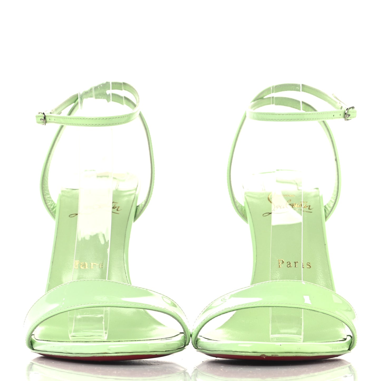 Patent Loubigirl 100 Sandals 39.5 Tropique