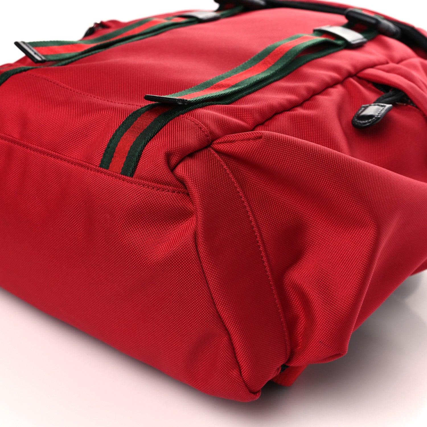 Gucci Techno Canvas Web Double Buckle Backpack Red 9 of 9