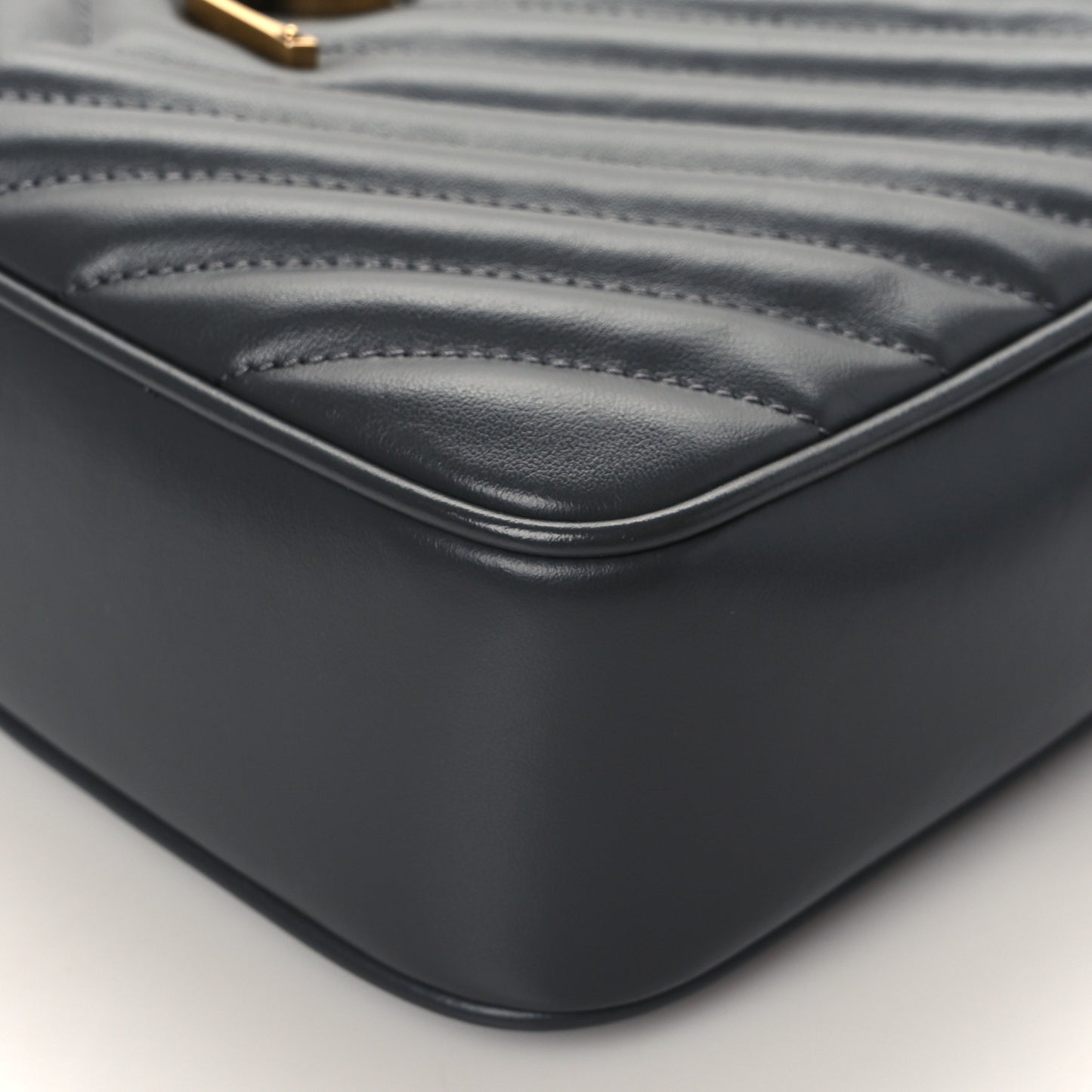 Calfskin Matelasse Monogram Lou Camera Bag Dark Smog