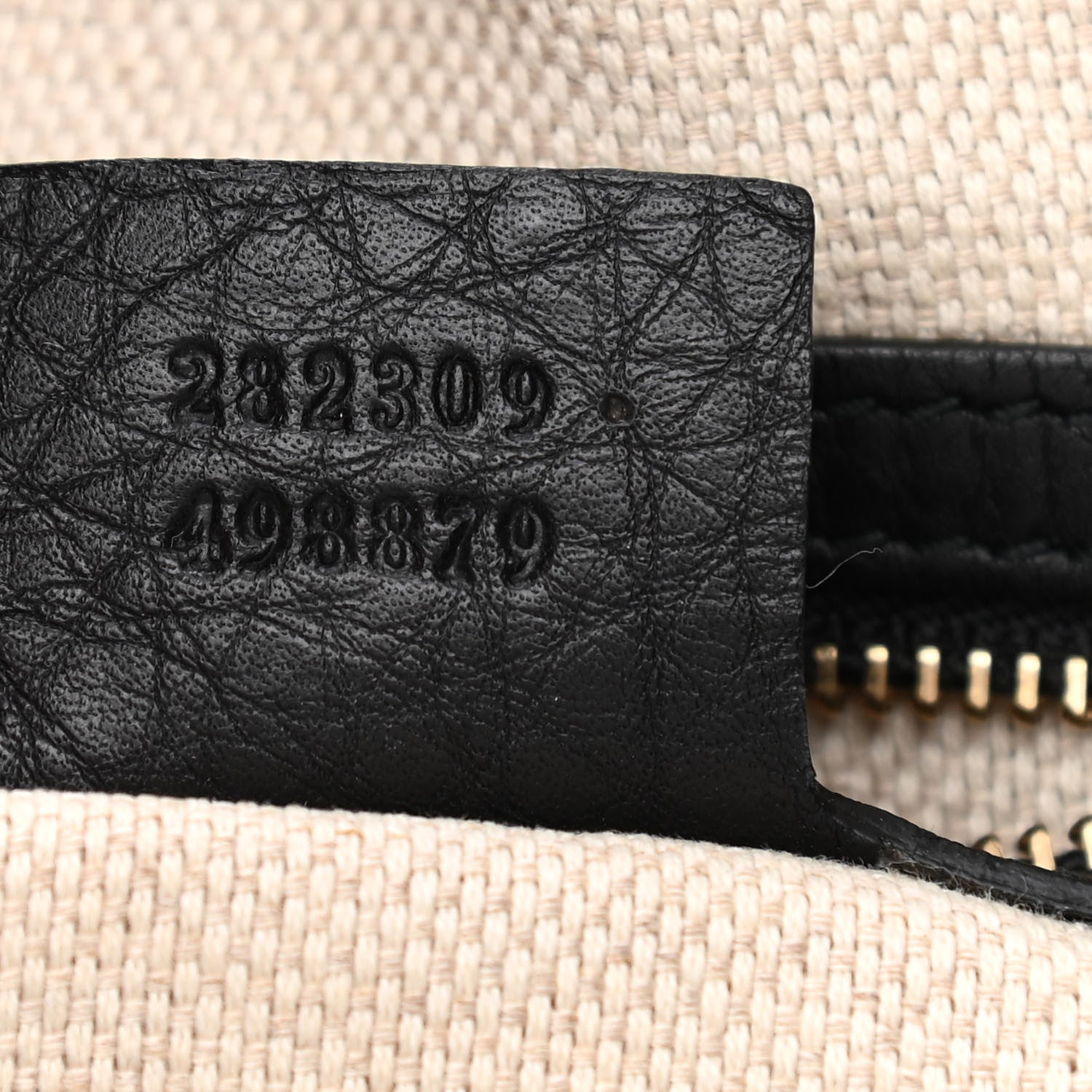 Gucci Pebbled Calfskin Medium Soho Shoulder Bag Black 7 of 11