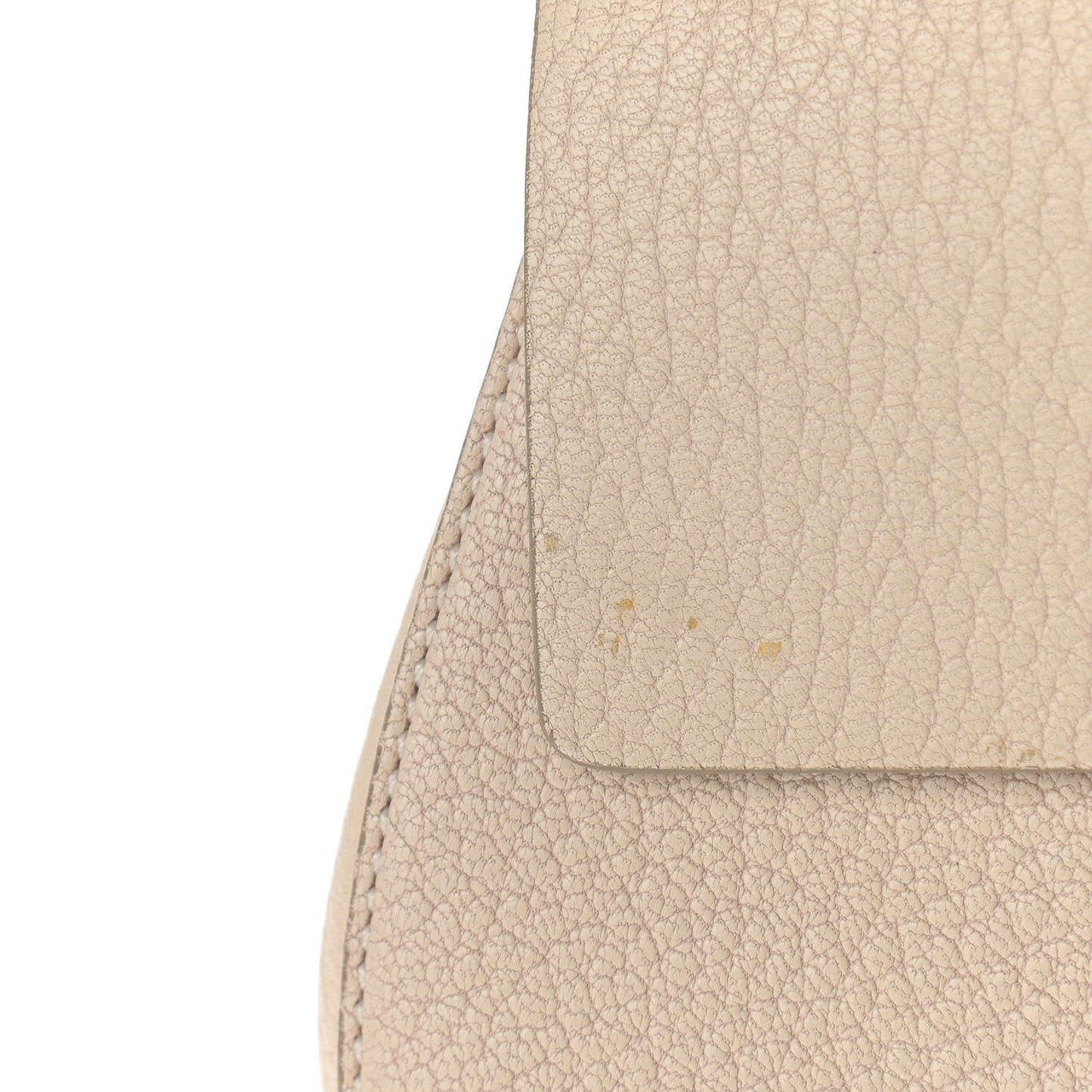 Grained Lambskin Mini Drew Shoulder Bag Biscotti Beige