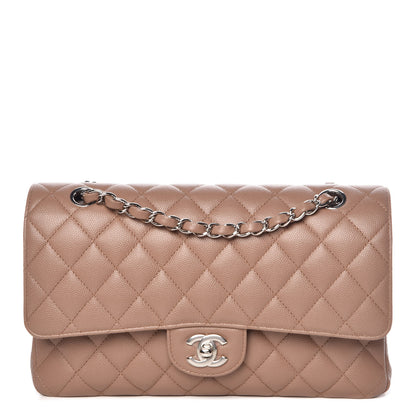 Chanel Caviar Quilted Medium Double Flap Dark Beige 1 of 13