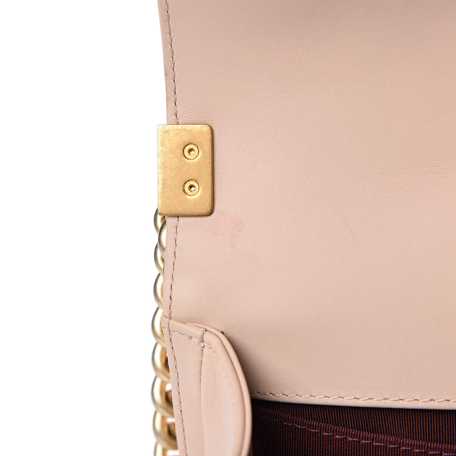 Chanel Caviar Calfskin Chevron Medium Boy Flap Light Pink 14 of 16
