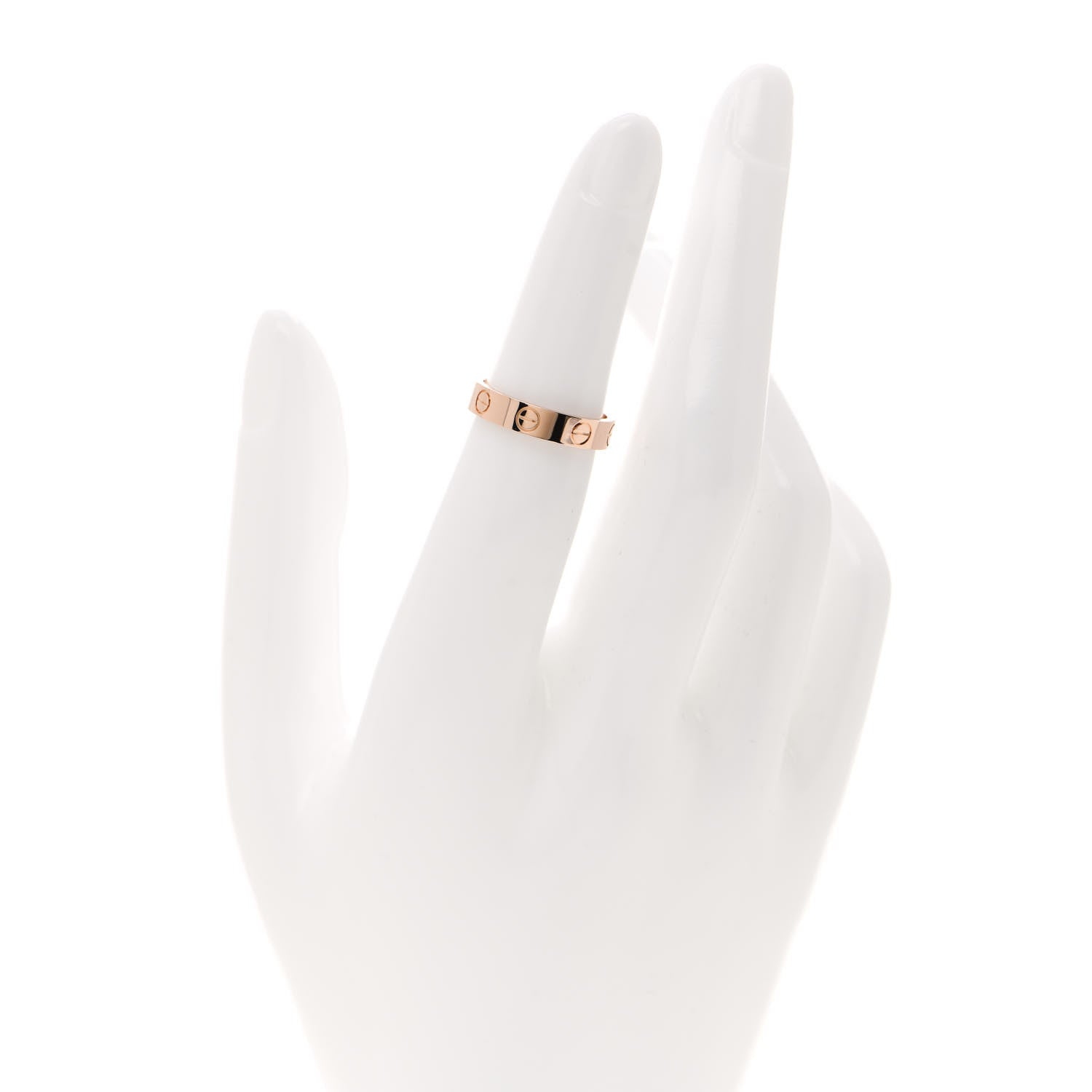 Cartier 18K Pink Gold 3.5mm LOVE Wedding Band Ring 48 4.5 2 of 4