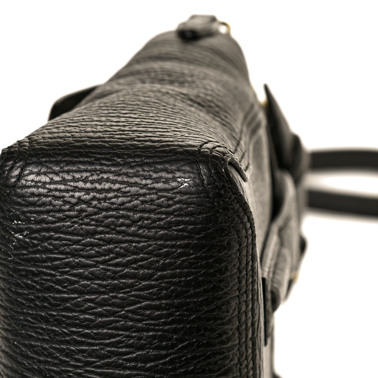 Textured Calfskin Mini Pashli Satchel Black