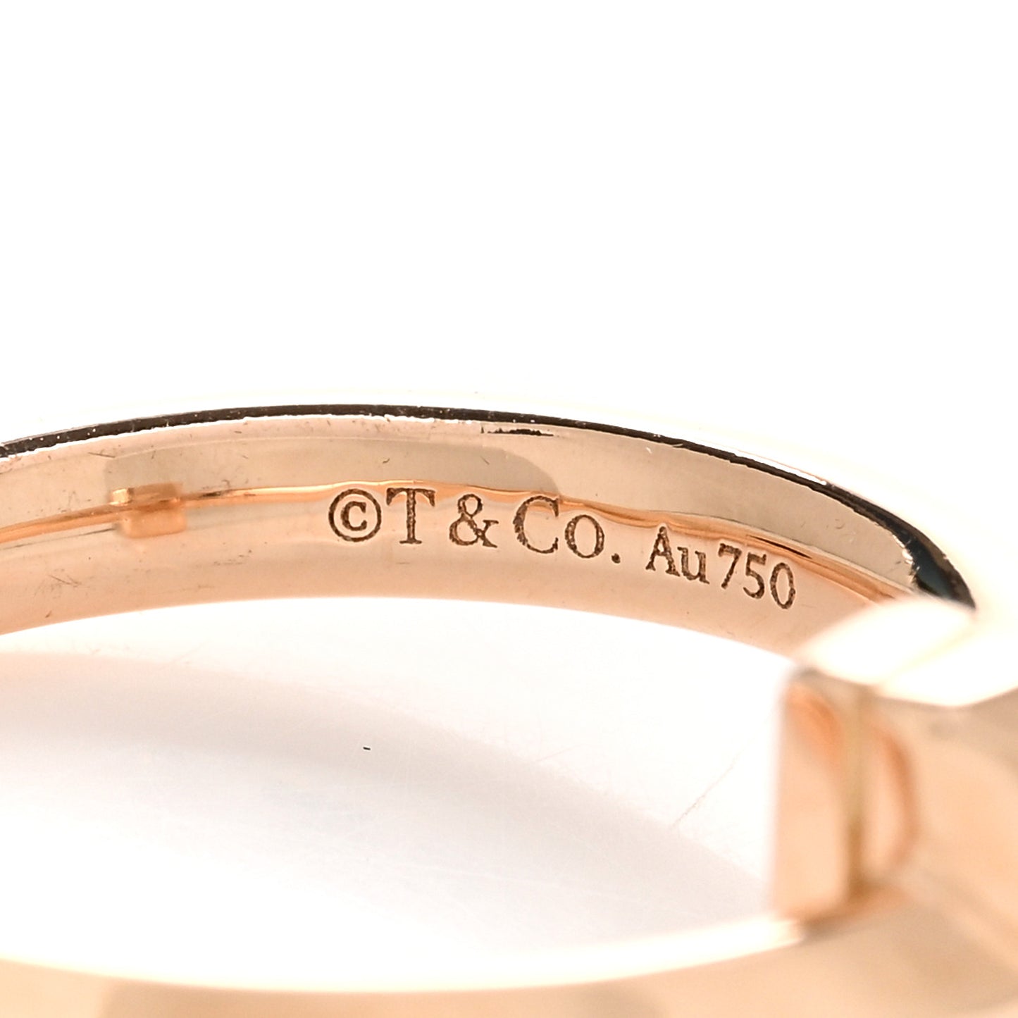 18K Rose Gold Diamond T T1 Ring 52 6