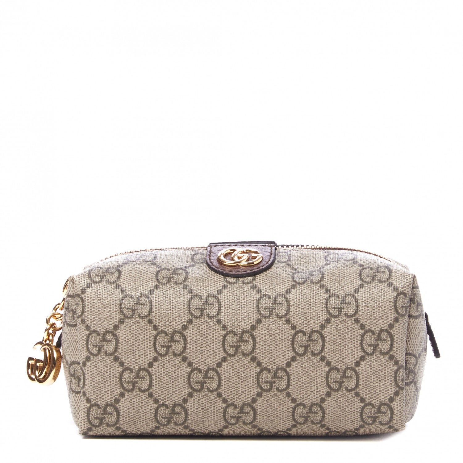 Gucci Soft GG Supreme Monogram Calfskin Small Ophidia Cosmetic Case Beige Ebony New Acero 1 of 9