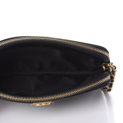 Chanel Caviar Quilted Small Boy Clutch With Chain Black 5 of 12