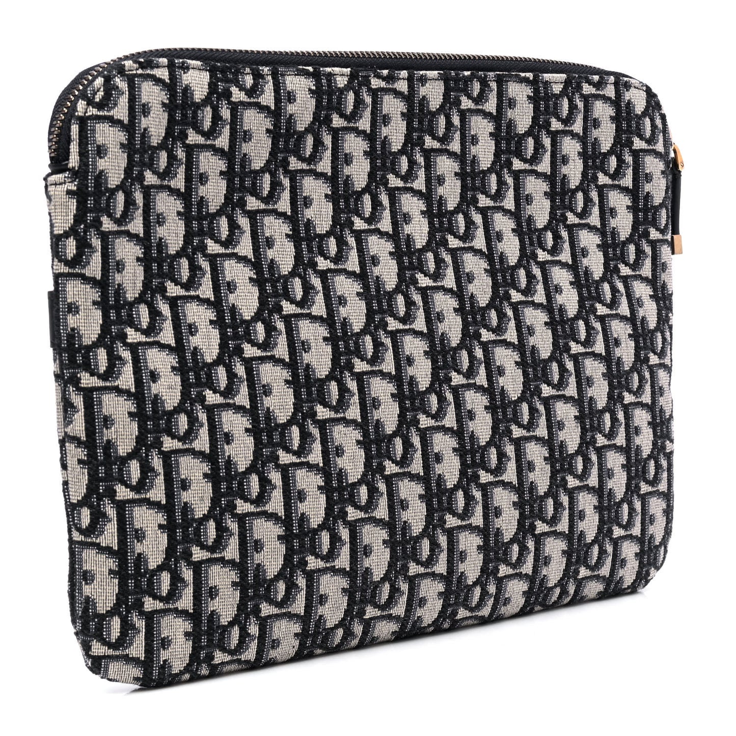 Oblique Pouch Clutch Blue