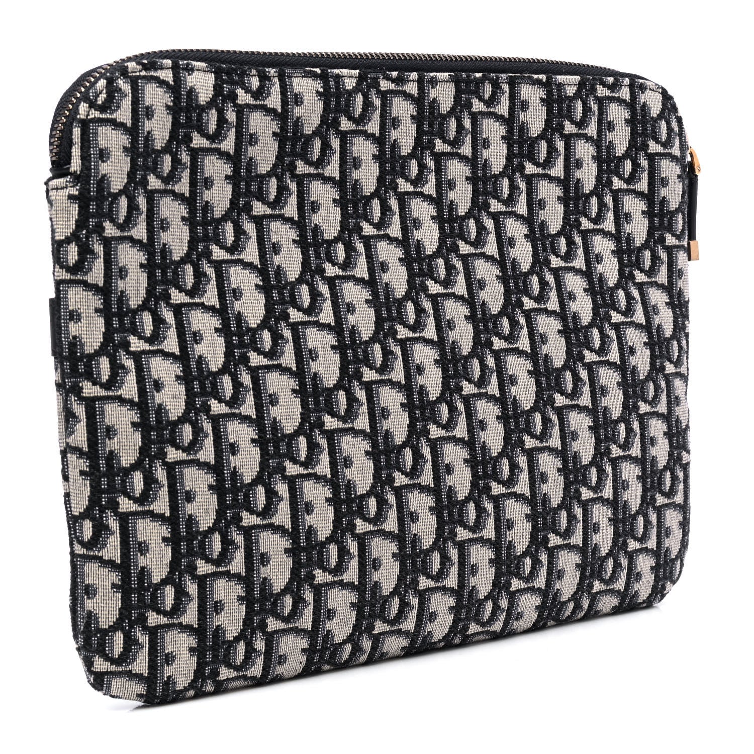 Christian Dior Oblique Pouch Clutch Blue 2 of 5