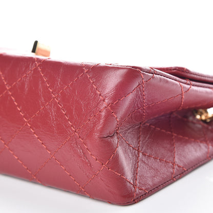 Chanel Aged Calfskin Quilted 2.55 Reissue Mini Flap Red 9 of 10