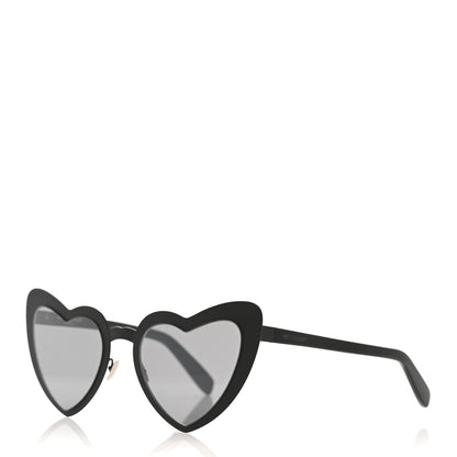 Saint Laurent Acetate Heart Frame Loulou SL196 Sunglasses Black 1 of 7