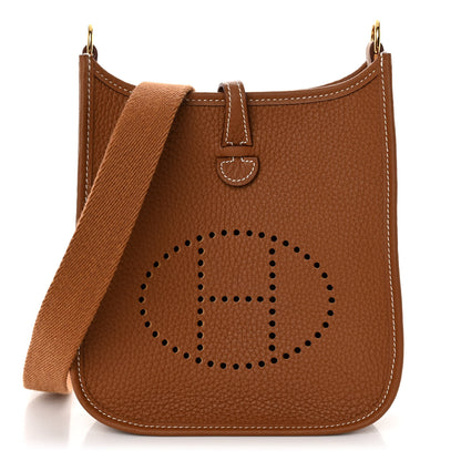 Hermes Taurillon Clemence Evelyne TPM Gold 1 of 10