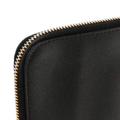 Fendi Vitello Elite Monster Eyes Studded Zip Around Pouch Black 9 of 11