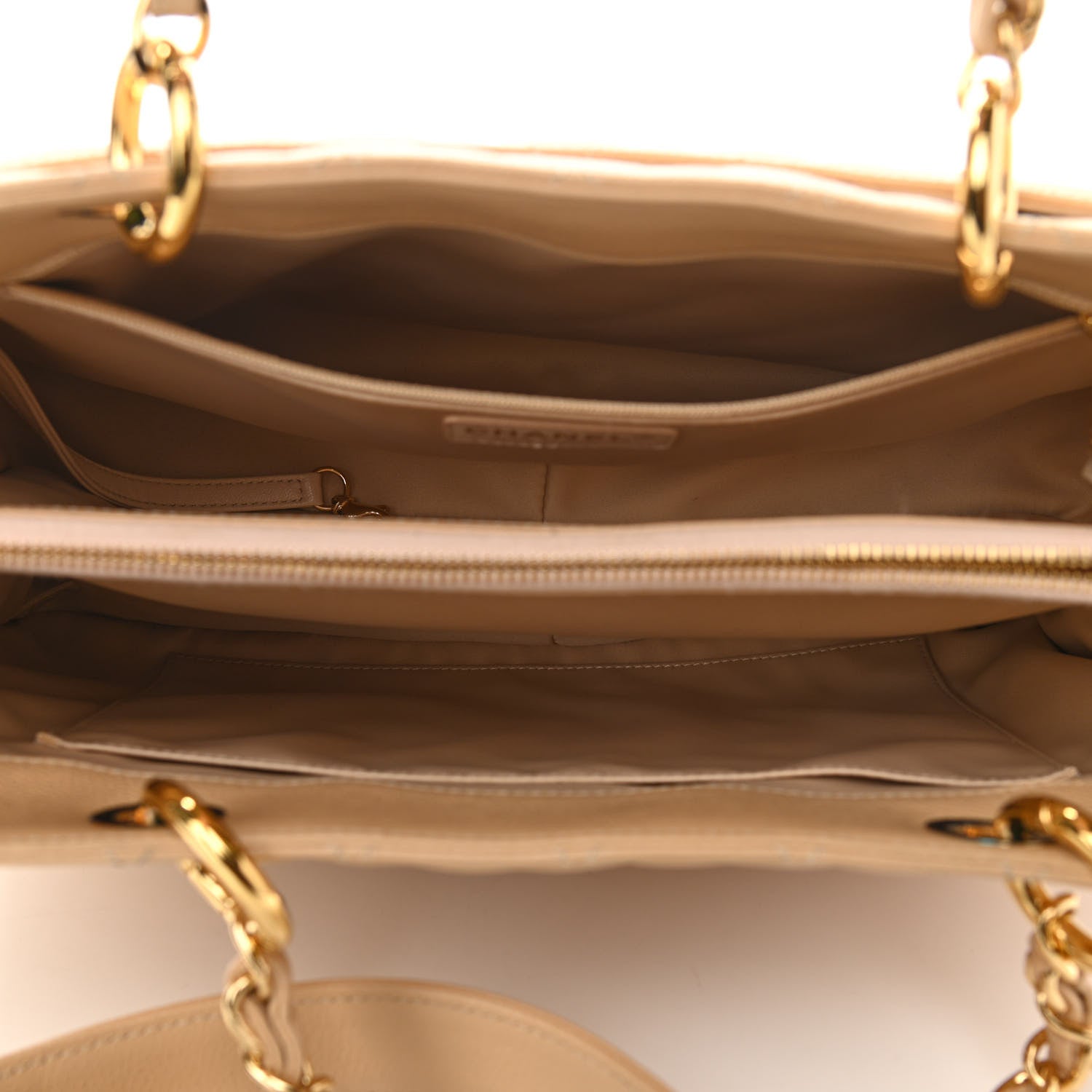Chanel Caviar Quilted Grand Shopping Tote GST Beige 5 of 11