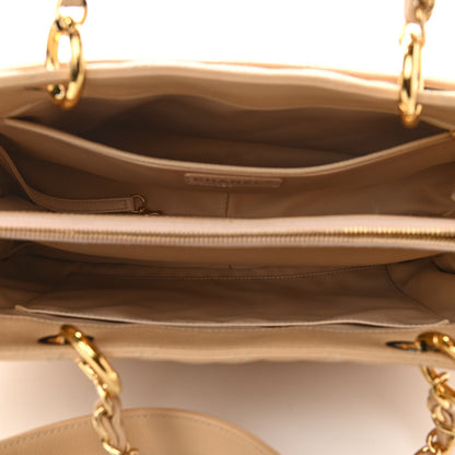 Chanel Caviar Quilted Grand Shopping Tote GST Beige 5 of 11