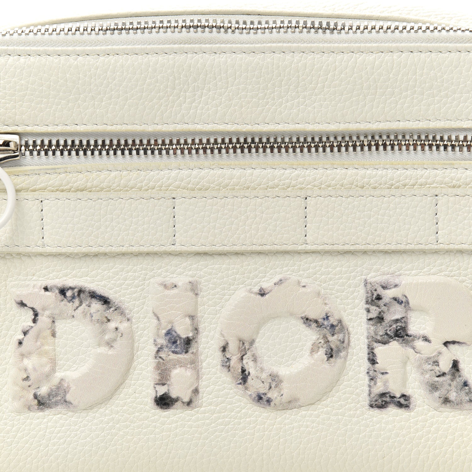 Christian Dior X DANIEL ARSHAM Grained Calfskin Safari Messenger Bag White 10 of 11
