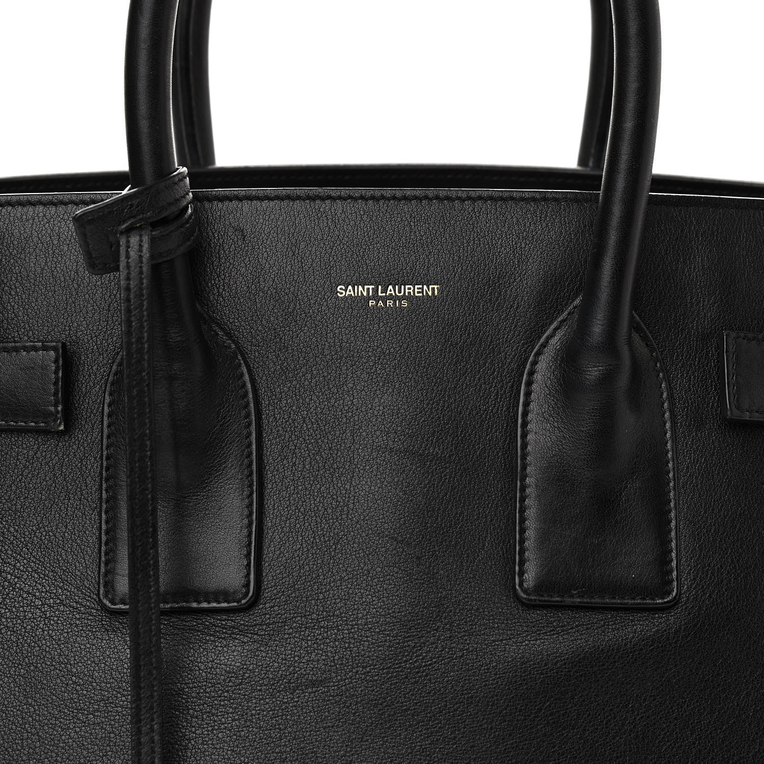 Saint Laurent Calfskin Small Sac De Jour Black 9 of 16
