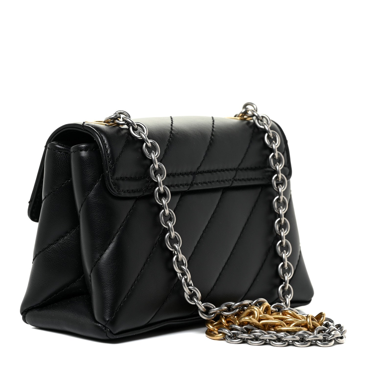 Off-White Calfskin Diagonal Quilted Jackhammer 17 Shoulder Bag Black 3 of 13