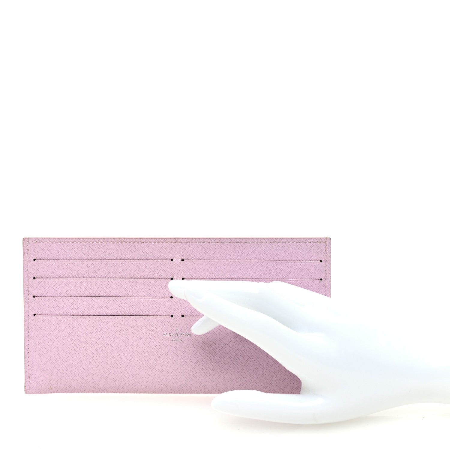 Louis Vuitton Calfskin Felicie Card Holder Insert Rose Ballerine 2 of 6
