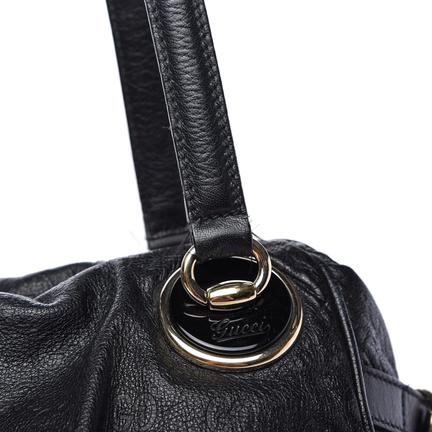 Guccissima Large Full Moon Tote Black