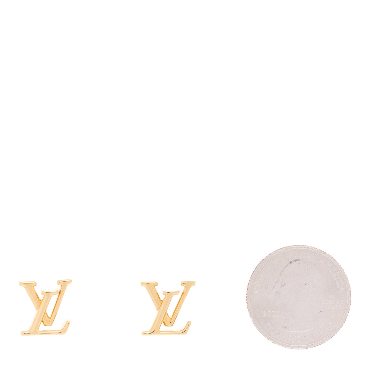 Metal LV Iconic Earrings Gold