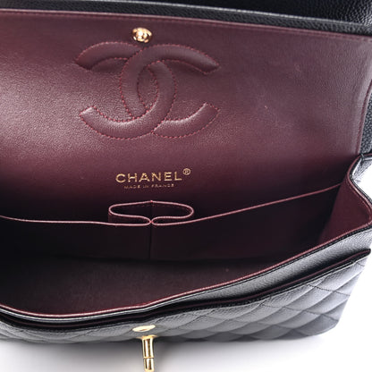 Chanel Caviar Quilted Medium Double Flap Black 4 of 5