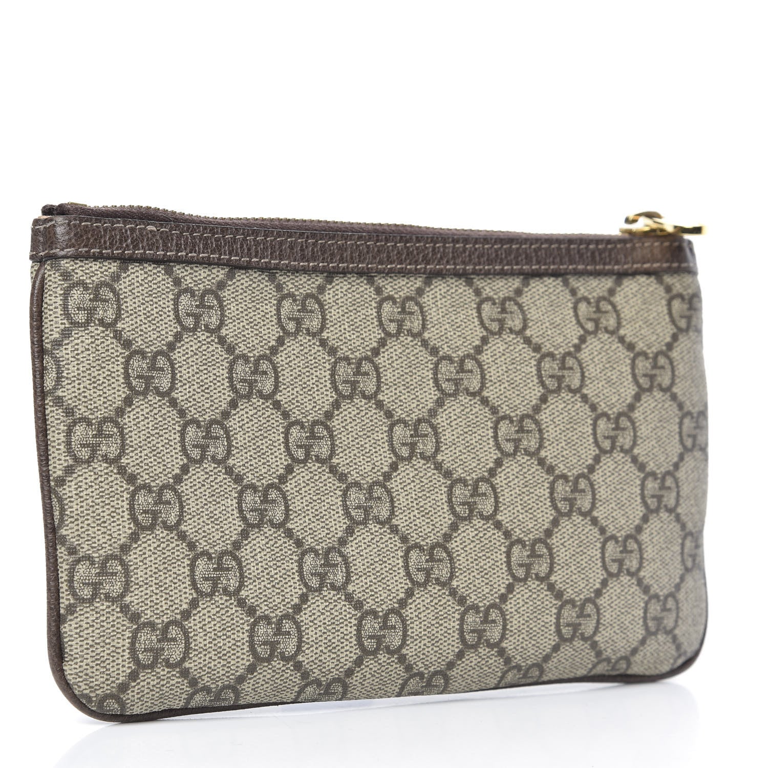 Gucci GG Supreme Monogram Web Small Ophidia Pouch Clutch Beige New Acero 3 of 7