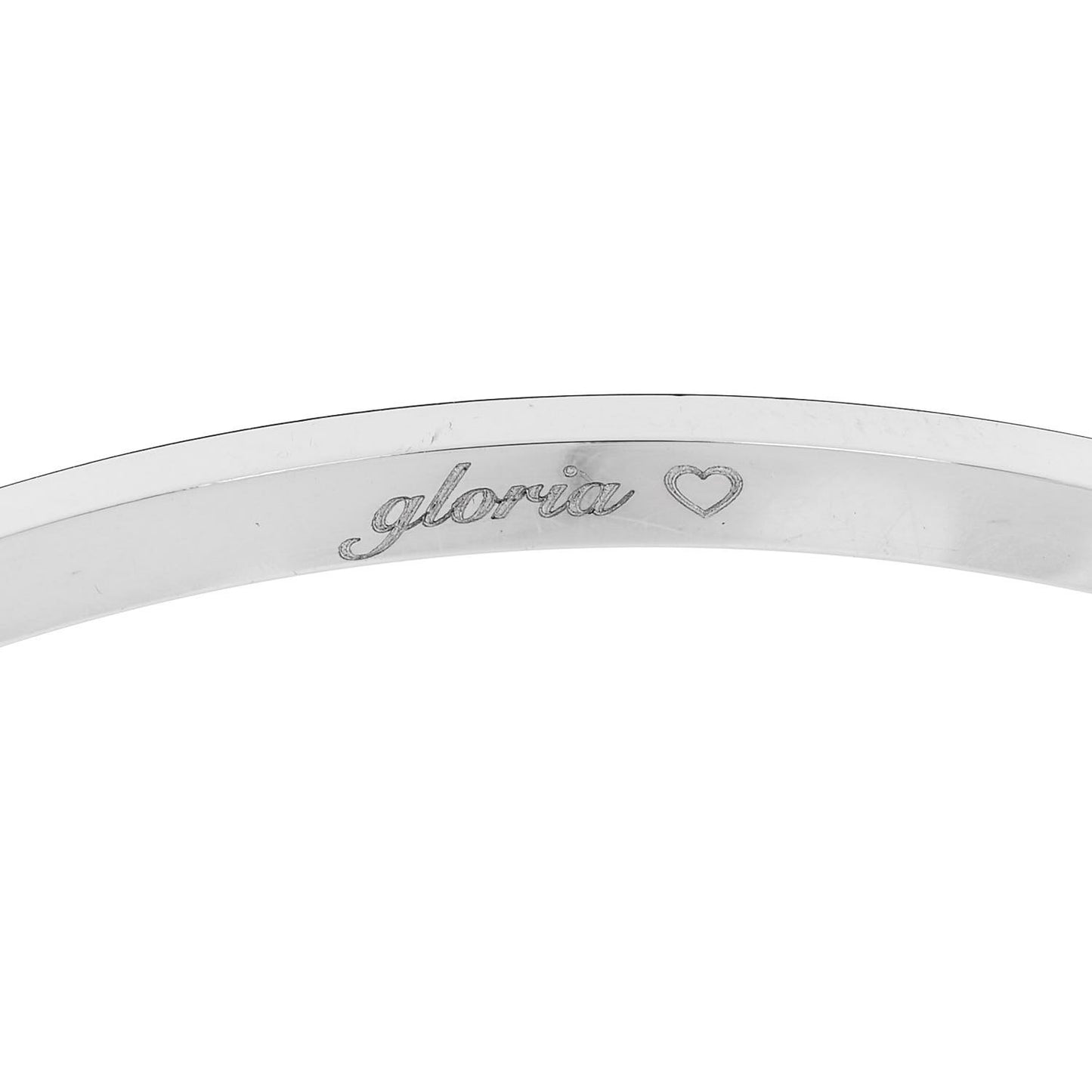 18K White Gold Small LOVE Bracelet 17
