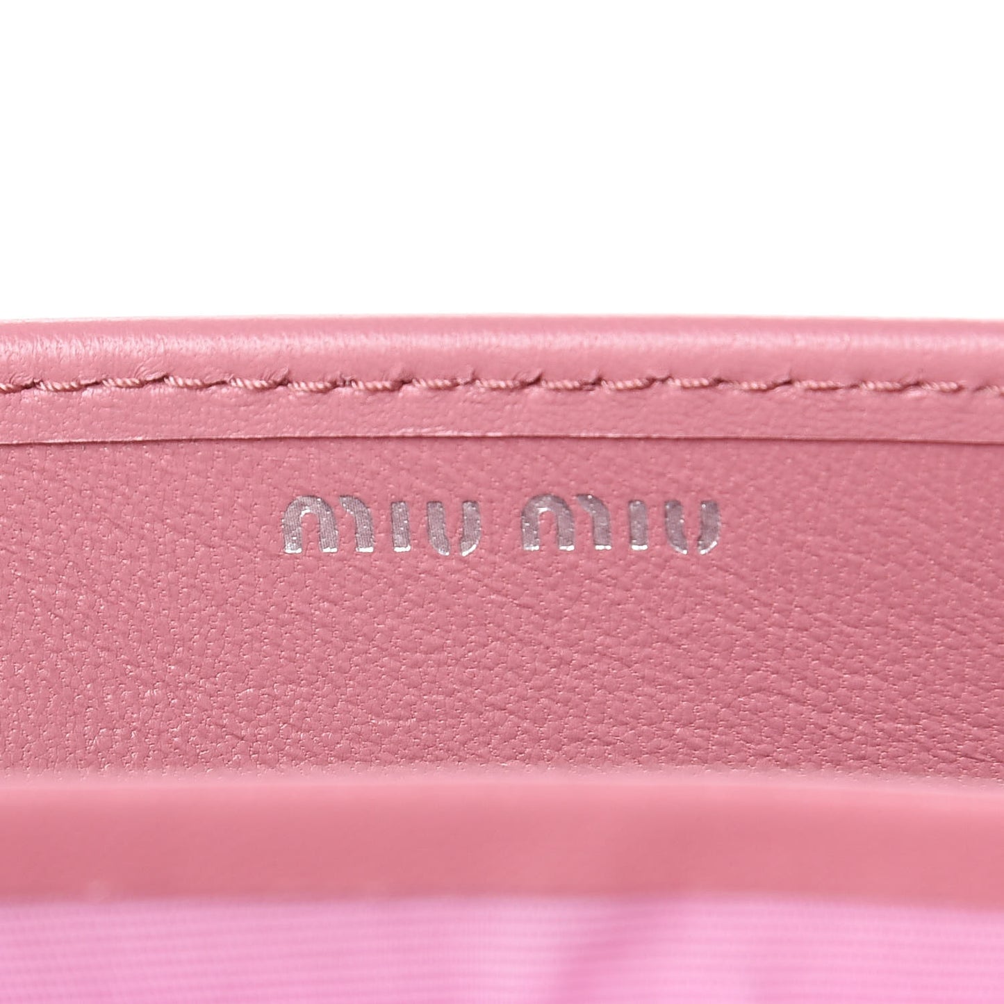 Nappa Matelasse Wallet On Chain Rosa