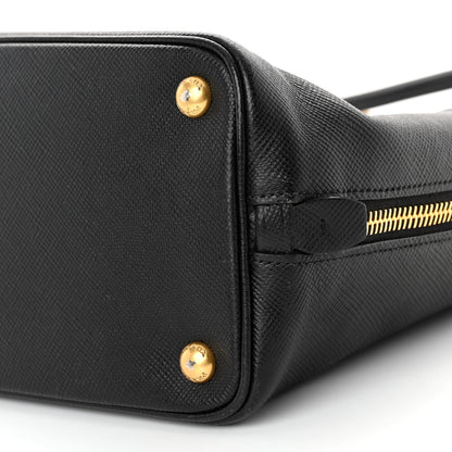 Prada Saffiano Metal Zip Tote Black 9 of 9