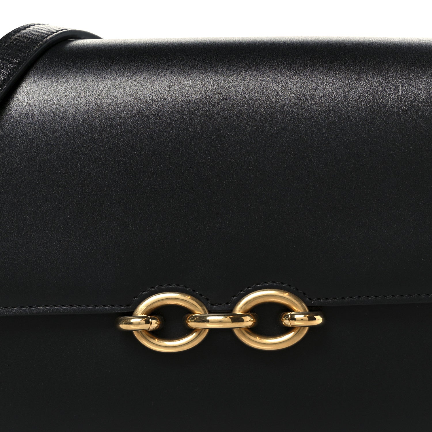 Saint Laurent Smooth Calfskin Le Maillon Satchel Black 9 of 11