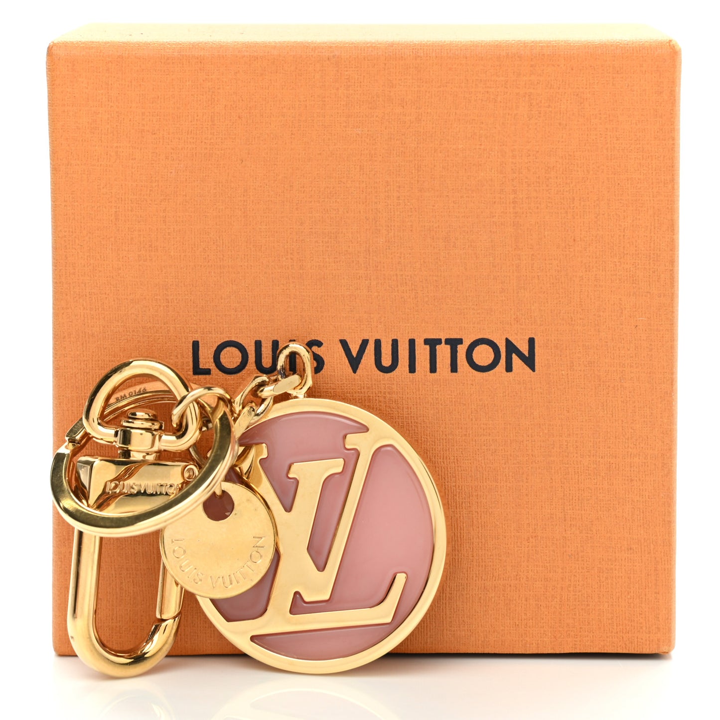 LV Circle Bag Charm Key Holder Pink