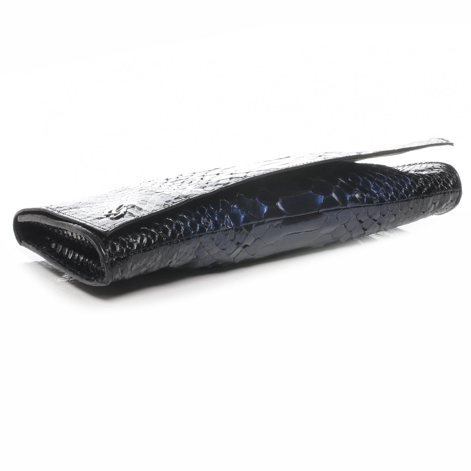 Gucci Python Journal Clutch Blue 6 of 7