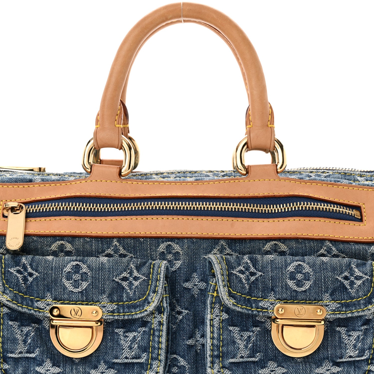 Louis Vuitton Monogram Denim Neo Speedy Blue 8 of 14