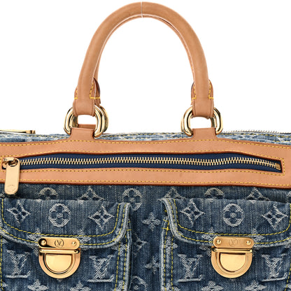 Louis Vuitton Monogram Denim Neo Speedy Blue 8 of 14