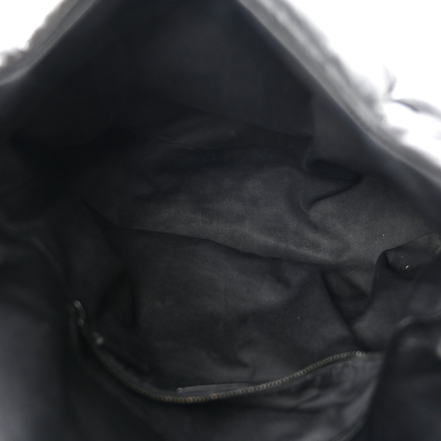 Lambskin Quilted Monogram Monochrome Medium Loulou Puffer Chain Satchel Black