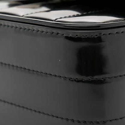 Saint Laurent Patent Calfskin Matelasse Monogram Small Vicky Chain Bag Black 11 of 11
