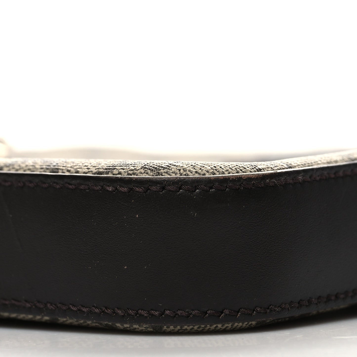 GG Supreme Monogram Selleria Calfskin Small Flat Messenger Bag Beige Ebony Cocoa Marrone Scuro
