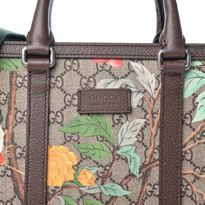 Gucci GG Supreme Monogram Tian Web Vertical Tote Beige Multicolor New Acero 9 of 14