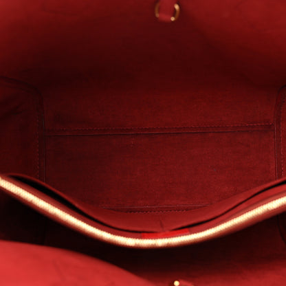 Louis Vuitton Calfskin Monogram Kimono Tote Cherry 6 of 12