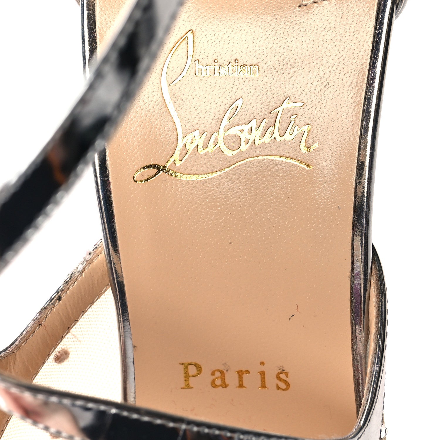 Christian Louboutin Rette Twistissima Strass 100 Pumps 41 Crystal 7 of 7