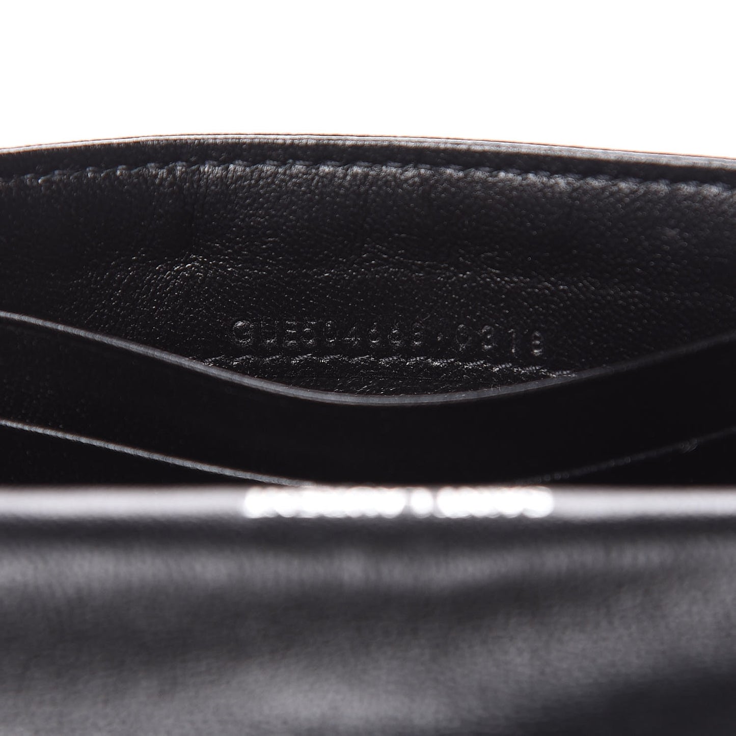 Lambskin Y Quilted Monogram Small Loulou Envelope Wallet Black