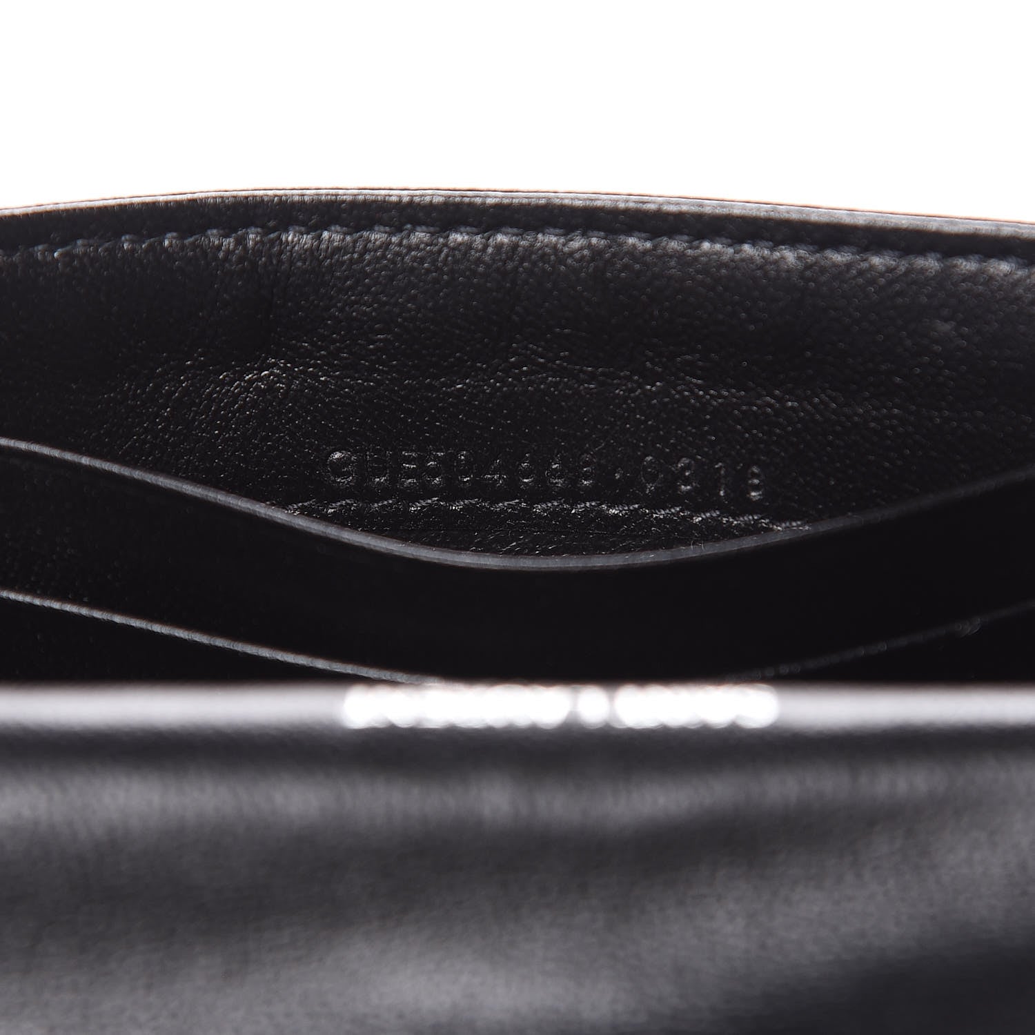 Saint Laurent Lambskin Y Quilted Monogram Small Loulou Envelope Wallet Black 7 of 8